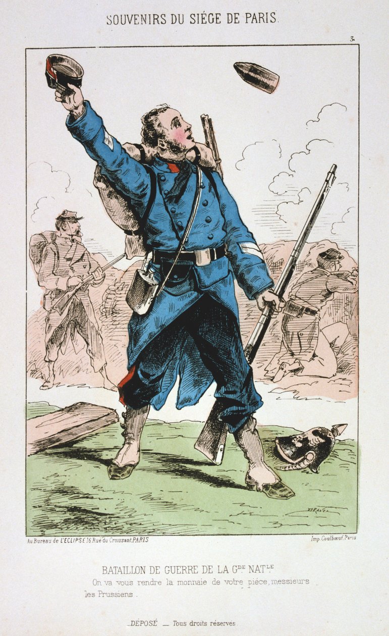 Batalion Wojenny Gwardii Narodowej, Oblężenie Paryża, 1870-1871 autorstwa Unbekannt