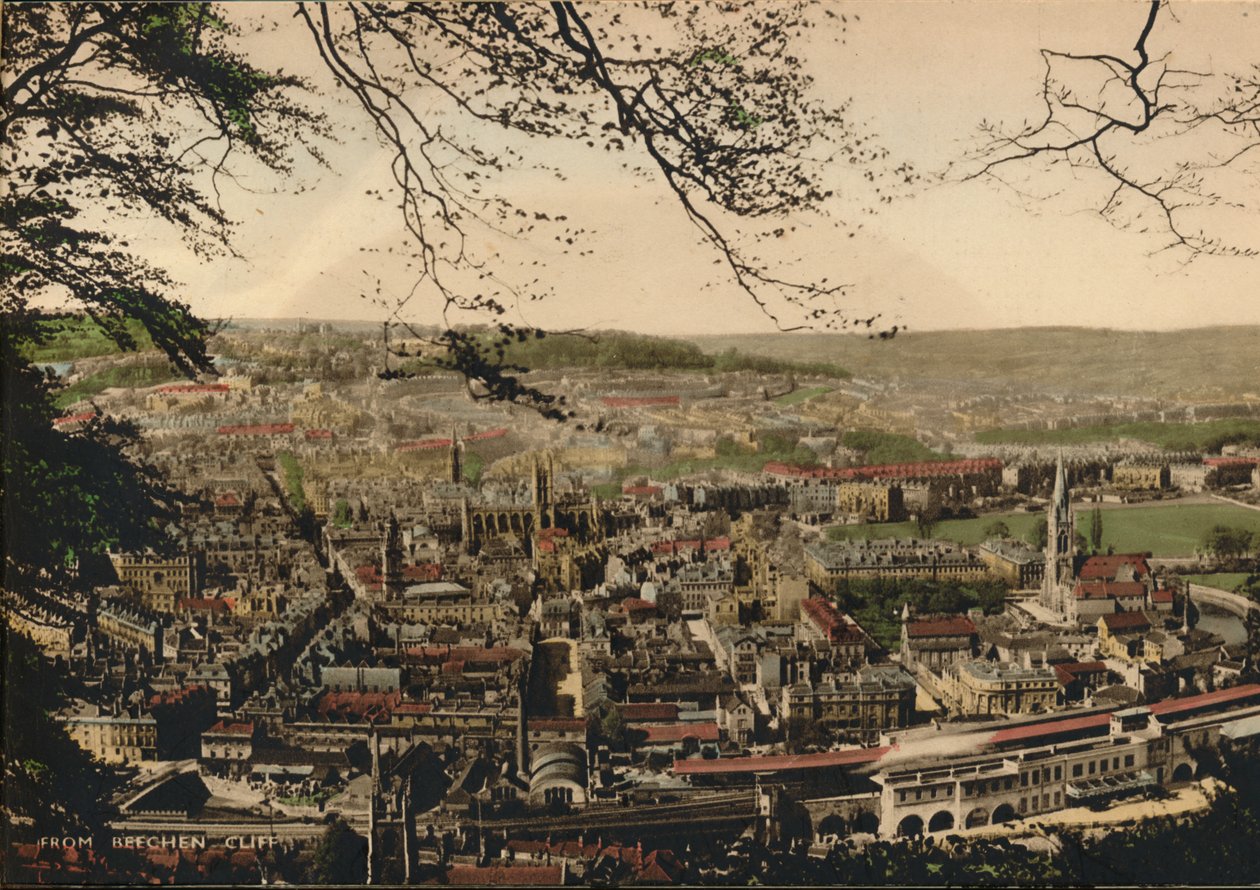 Kąpiel z klifu Beechen, ok. 1925 r. autorstwa Unbekannt