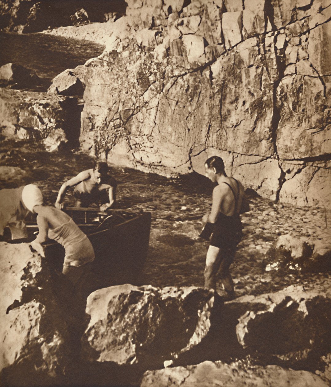 Kąpiel w Adriatyku, 1937 autorstwa Unbekannt
