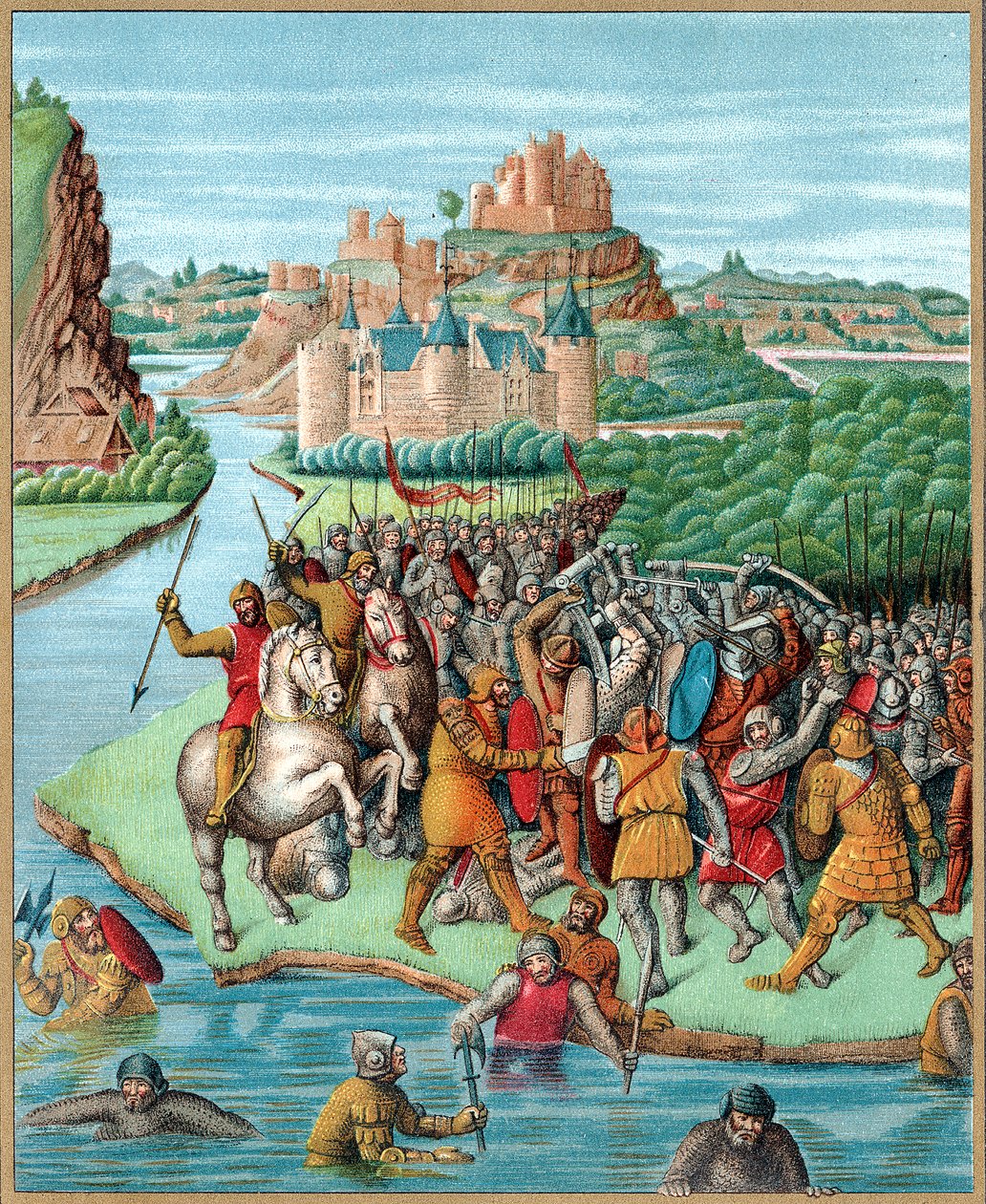 Bitwa Bacchidesa i Jonatana, bunt Machabeuszy, 160 pne, ok. XIX w. autorstwa Unbekannt