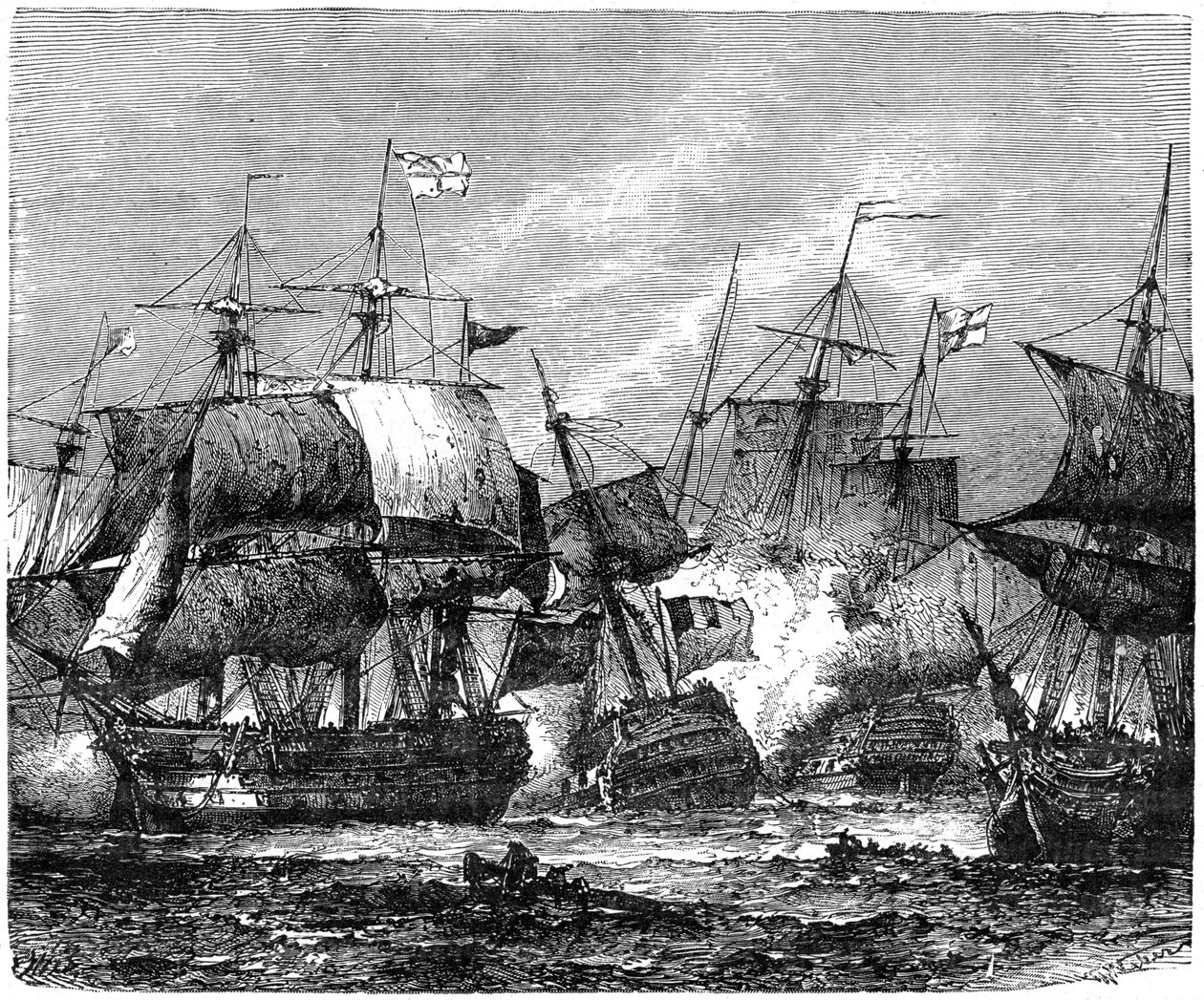 Bitwa pod Zatoką Abukir, 1 sierpnia 1798, 1898 autorstwa Unbekannt