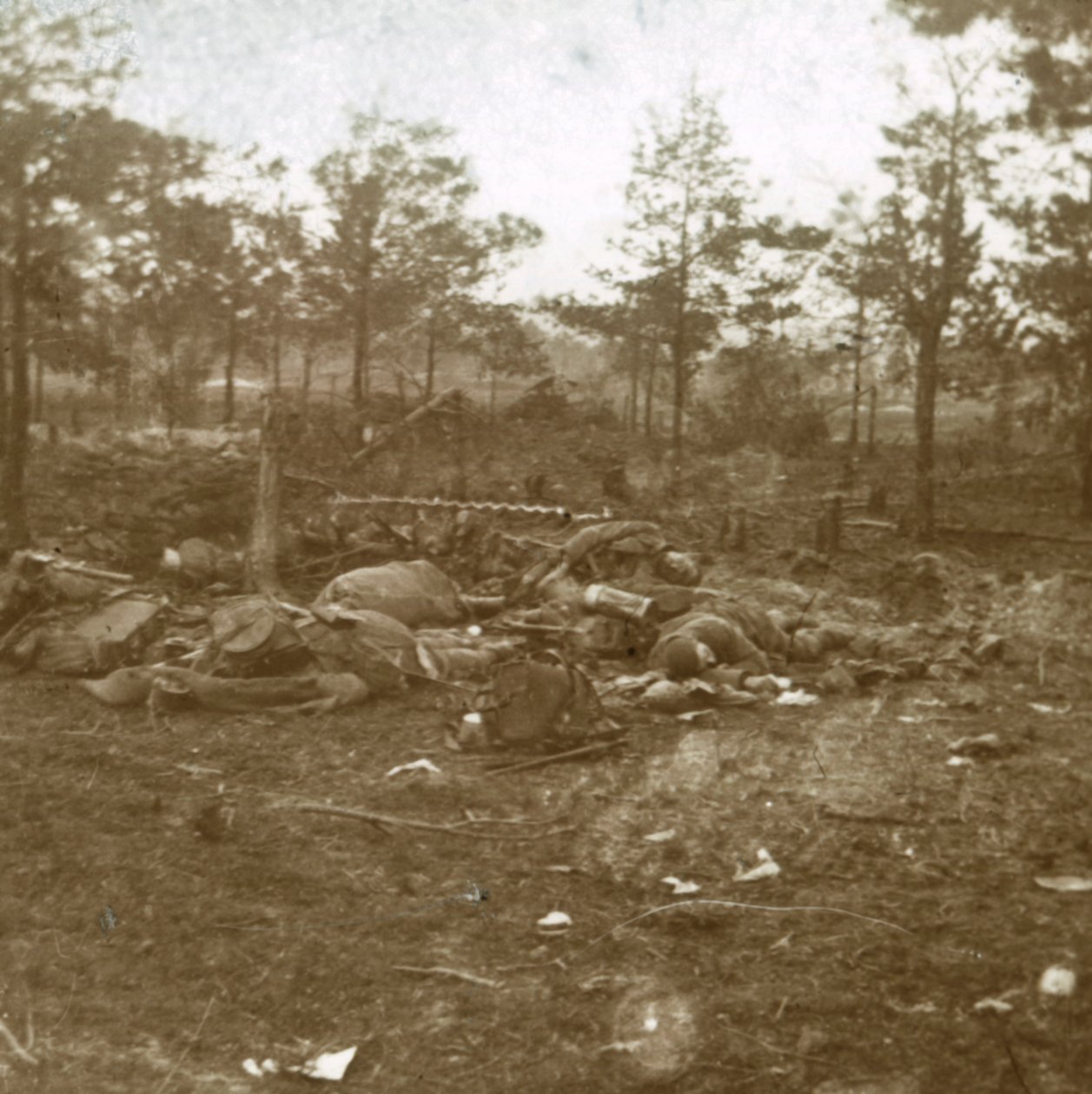 Bitwa pod Szampanią, Souain, północna Francja, ok. 1915. autorstwa Unbekannt