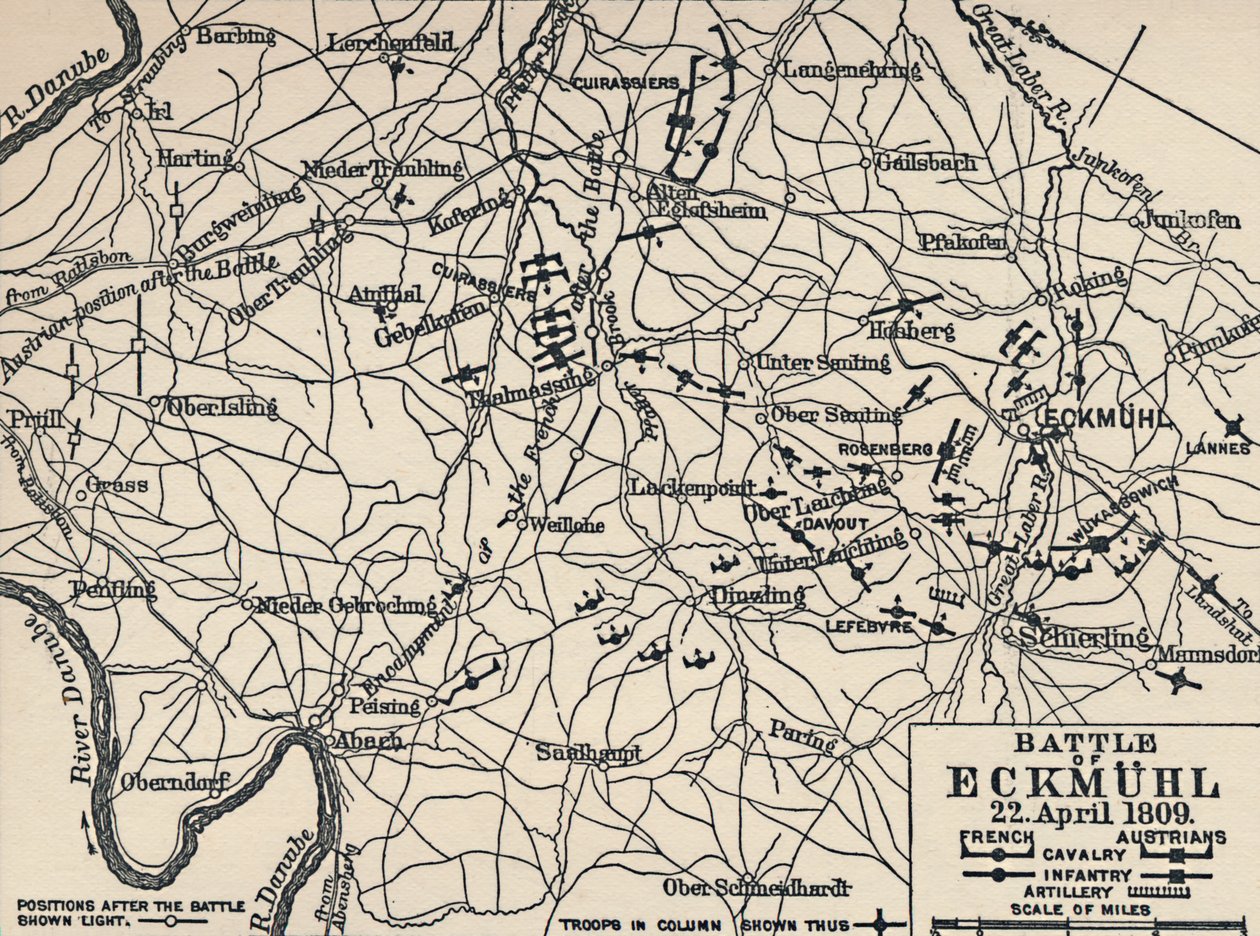Bitwa pod Eckmühl, 22 kwietnia 1809, 1896. autorstwa Unbekannt
