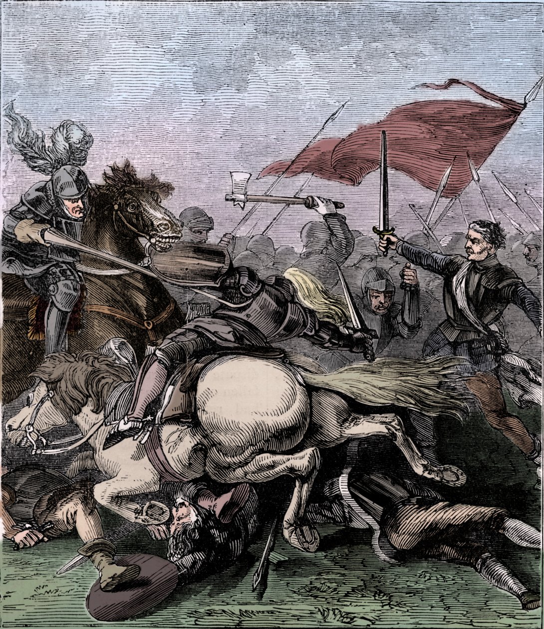 Bitwa pod Flodden, 1513, c1910 autorstwa Unbekannt