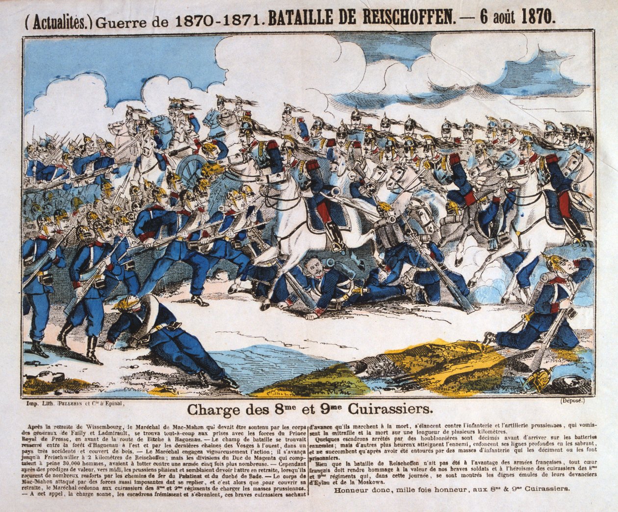 Bitwa pod Reichshoffen, wojna francusko-pruska, 6 sierpnia 1870 autorstwa Unbekannt