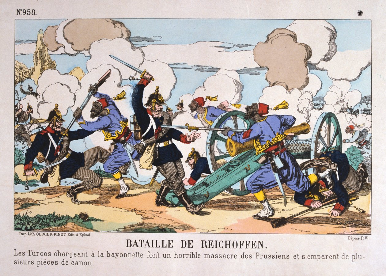 Bitwa pod Reichshoffen, wojna francusko-pruska, 6 sierpnia 1870 autorstwa Unbekannt