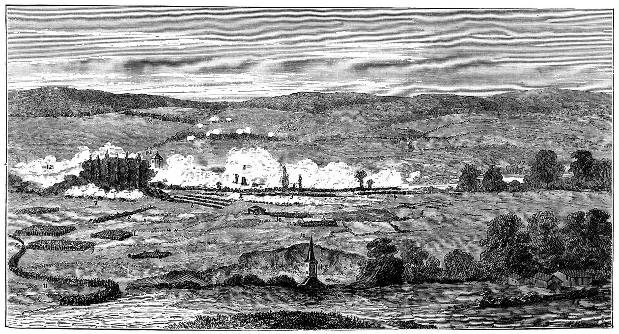 Bitwa pod Sedanem, Francja, wojna francusko-pruska, 1 września 1870 autorstwa Unbekannt