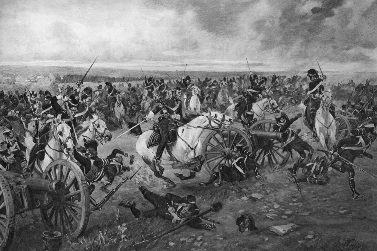 Bitwa pod Waterloo, 1815 autorstwa Unbekannt