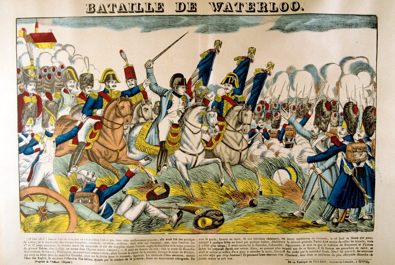 Bitwa pod Waterloo, 18 czerwca 1815, XIX w. autorstwa Unbekannt