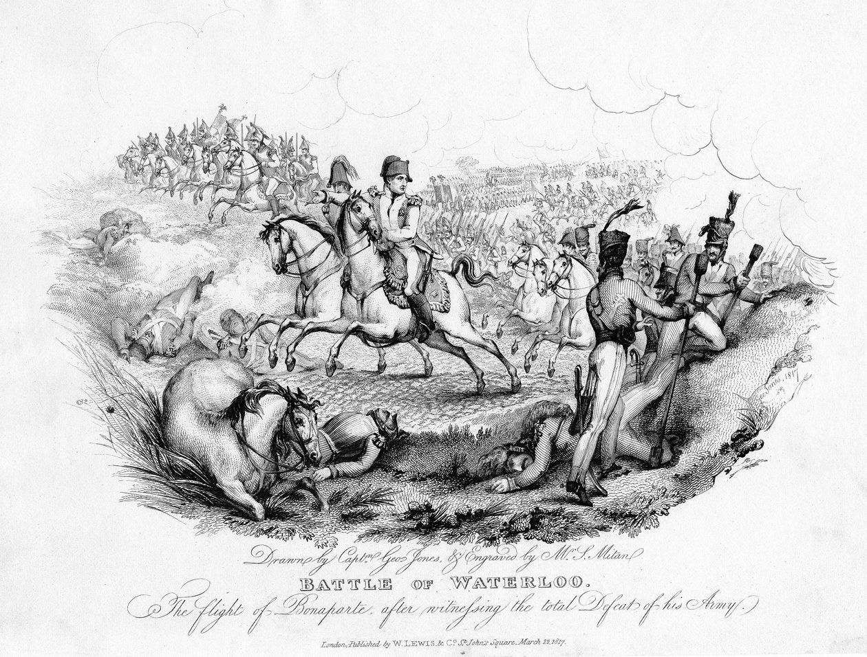 Bitwa pod Waterloo, Belgia, 1815 1817 autorstwa Unbekannt