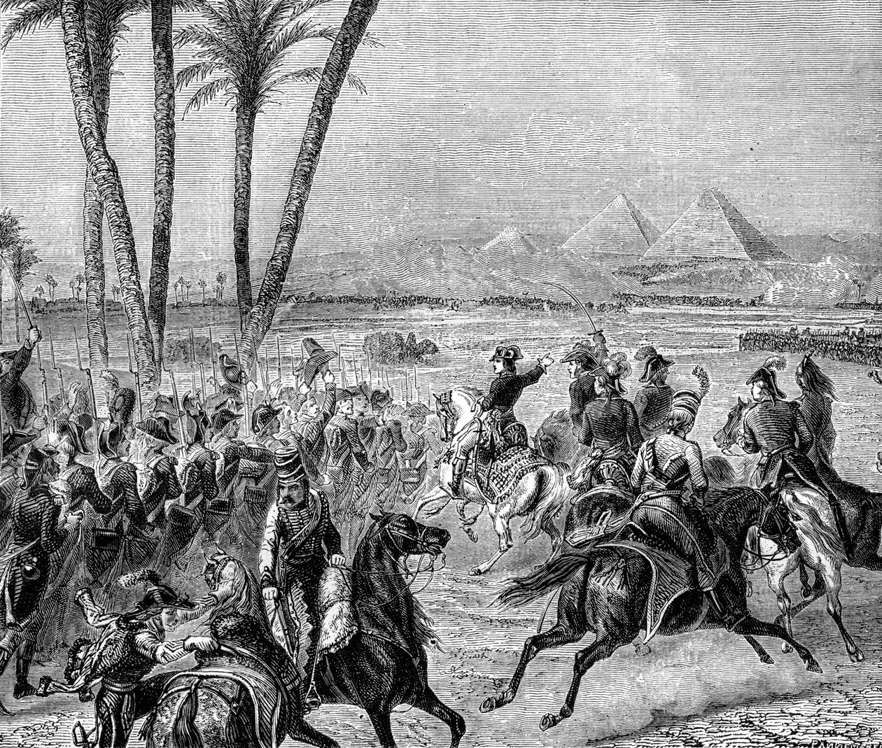 Bitwa pod Piramidami, 21 lipca 1798 1882-1884 autorstwa Unbekannt