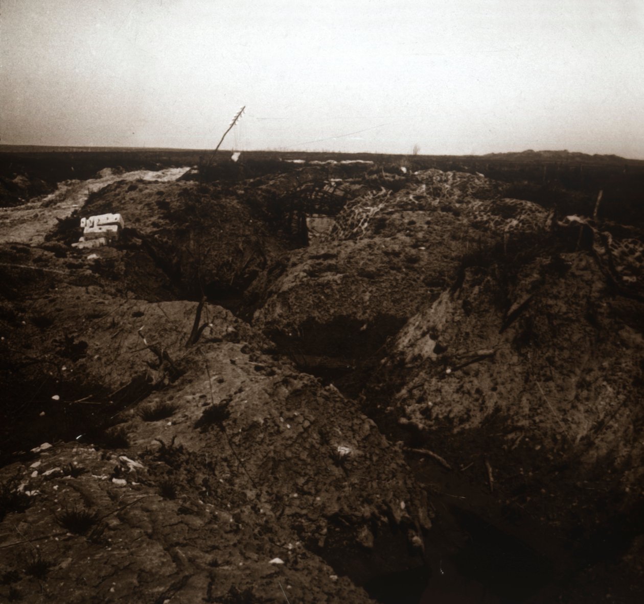 Pole bitwy, Craonne, północna Francja, c1914-c1918 autorstwa Unbekannt