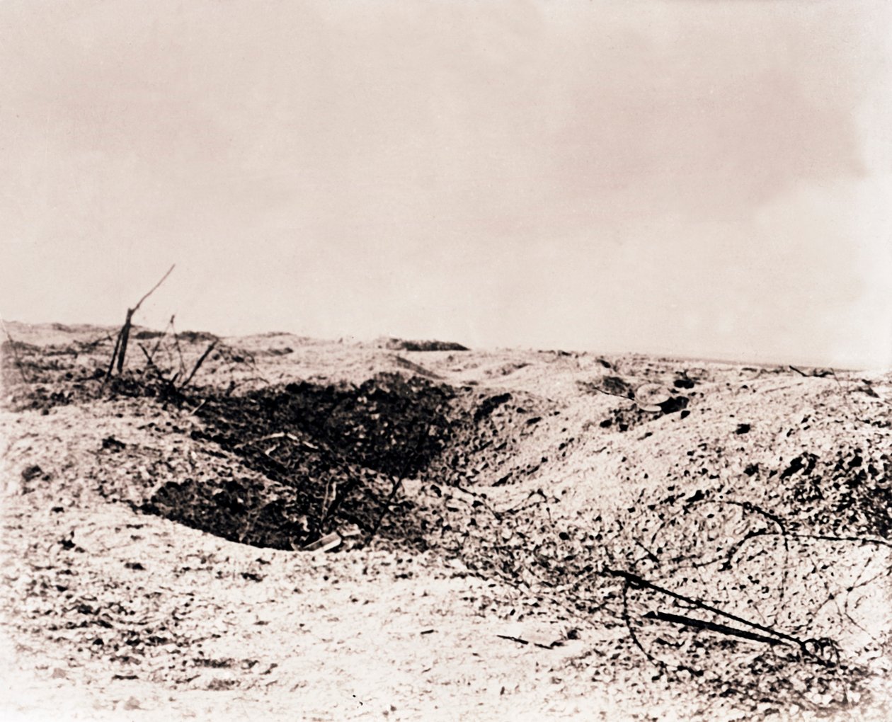Pole bitwy, Tahure, północna Francja, c1914-c1918 autorstwa Unbekannt
