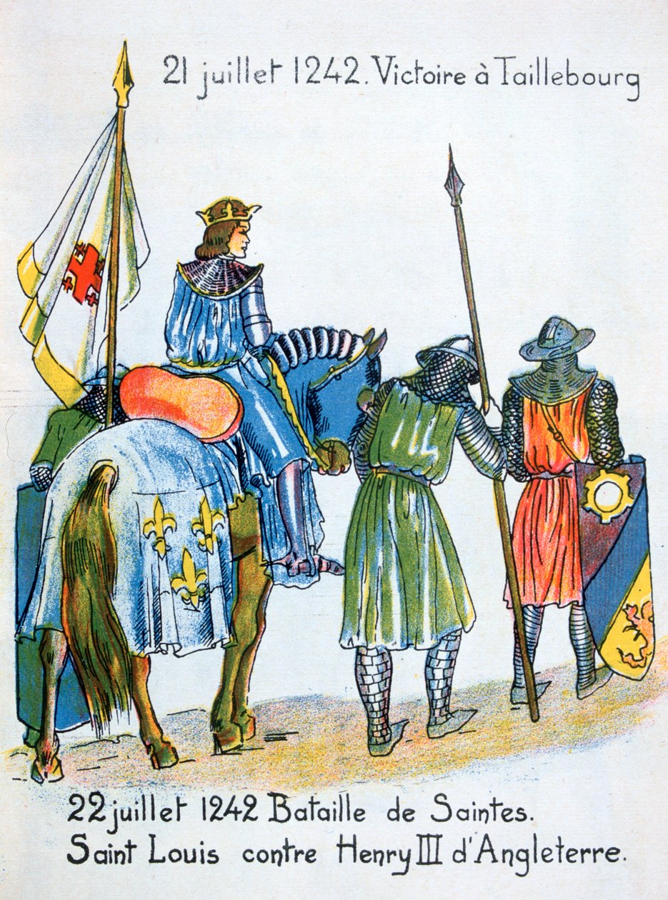 Bitwy pod Taillebourg i Saintes, Francja, 21 i 22 lipca 1242, XX wiek autorstwa Unbekannt