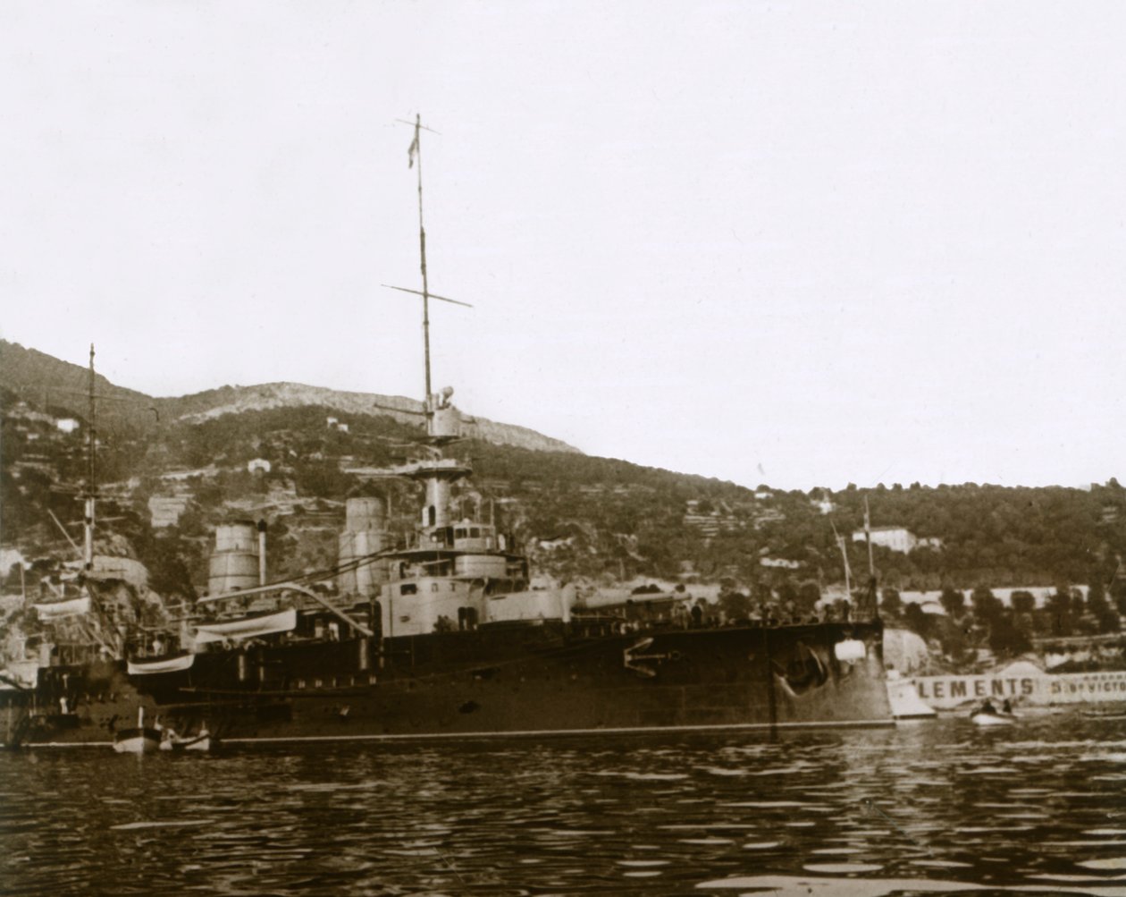Pancernik w Villefranche, Francja, c1914-c1918 autorstwa Unbekannt