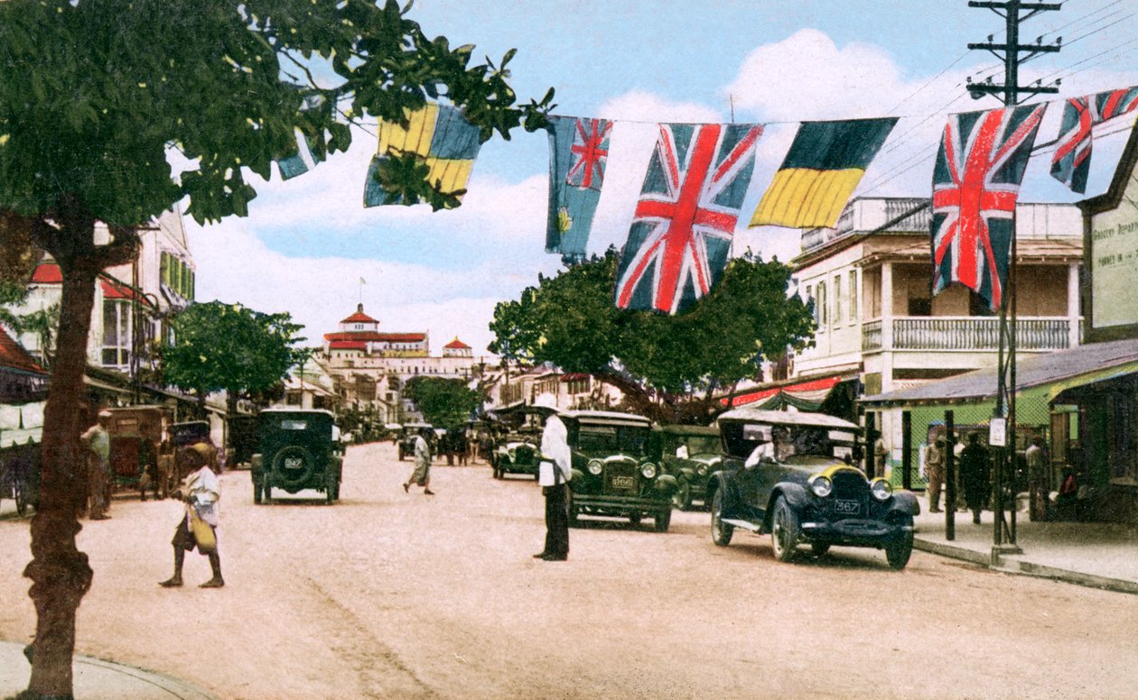 Bay Street, Nassau, Bahamy, 1931 autorstwa Unbekannt