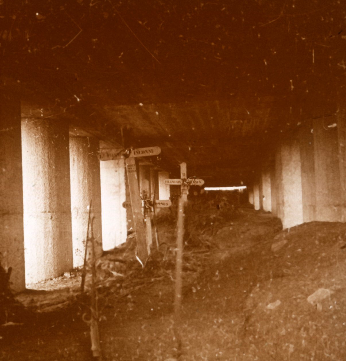 Rów bagnetowy, Verdun, północna Francja, c1916-c1918. autorstwa Unbekannt