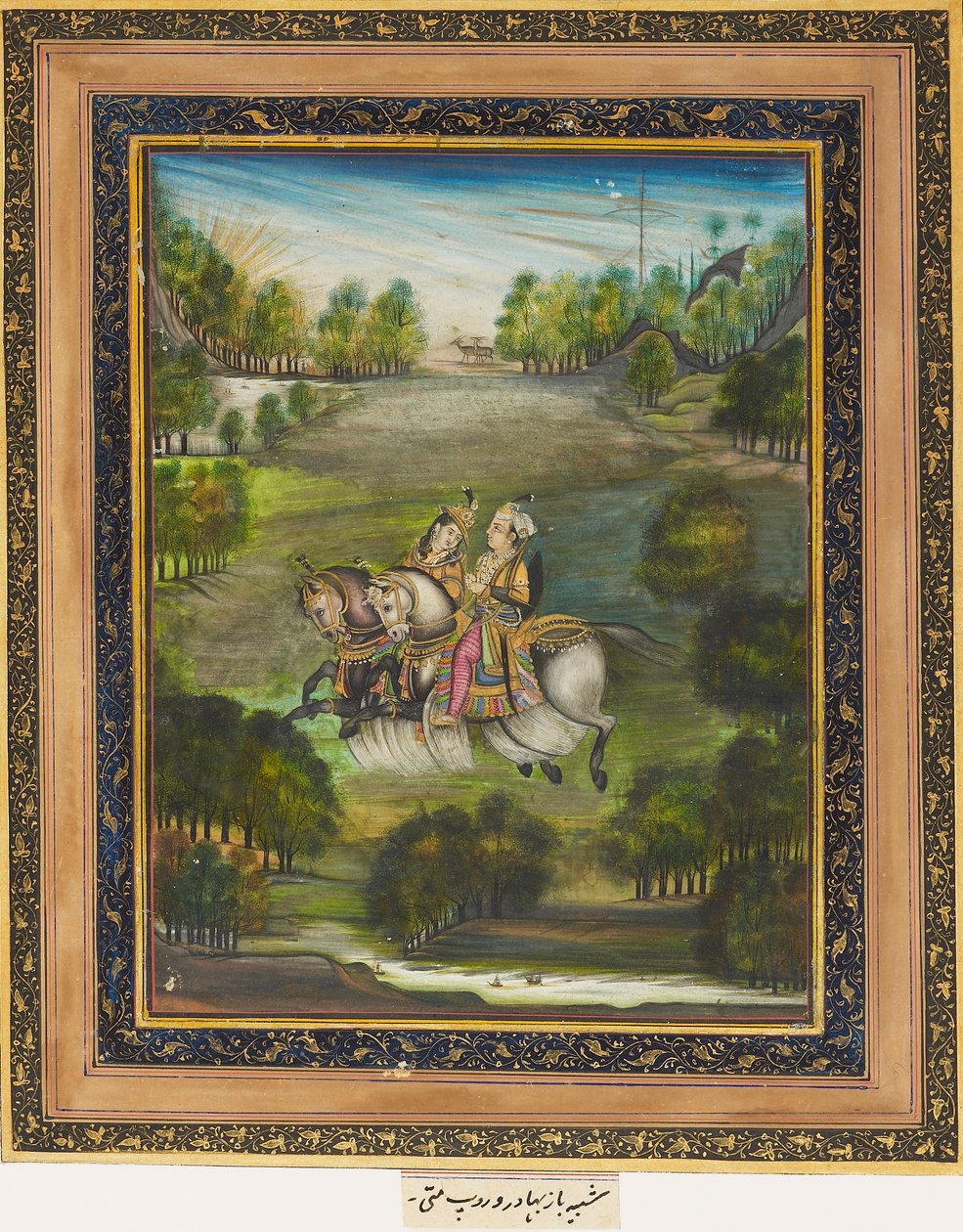 Baz Bahadur i Rupmati, c1820 autorstwa Unbekannt