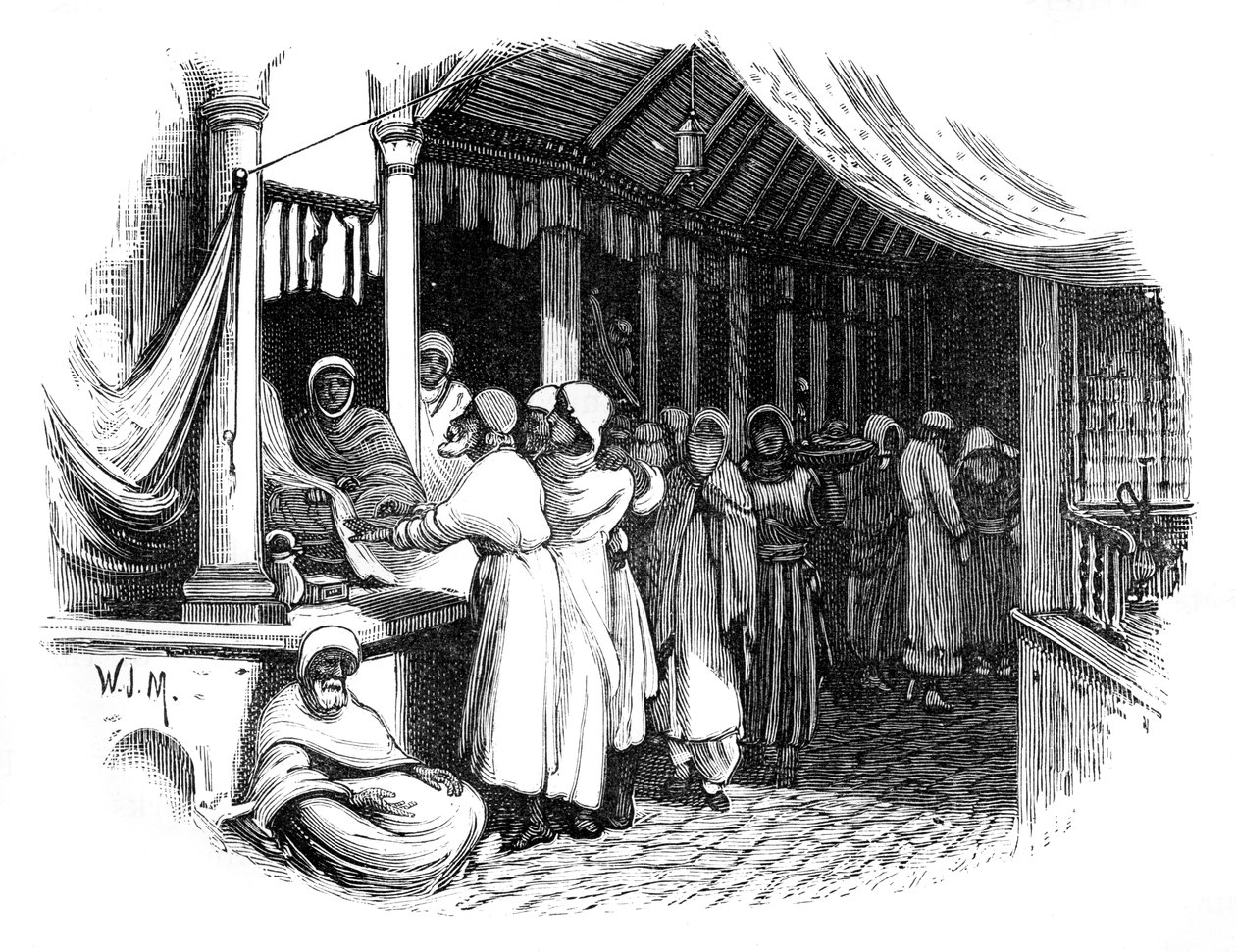 Bazar w Konstantynopolu, ok. 1888 r. autorstwa Unbekannt