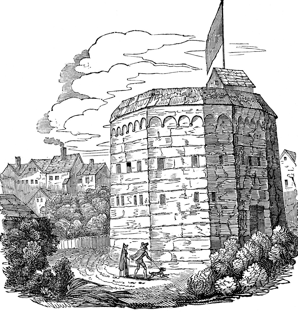 Bear Garden, Southwark, Londyn, 1574 autorstwa Unbekannt