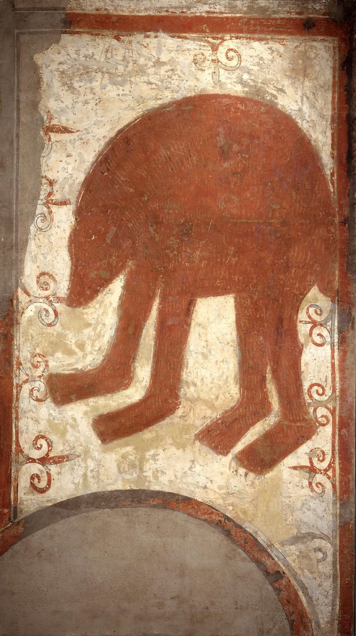 Niedźwiedź, pierwsza połowa XII wieku prawdopodobnie 1129-34. autorstwa Unbekannt