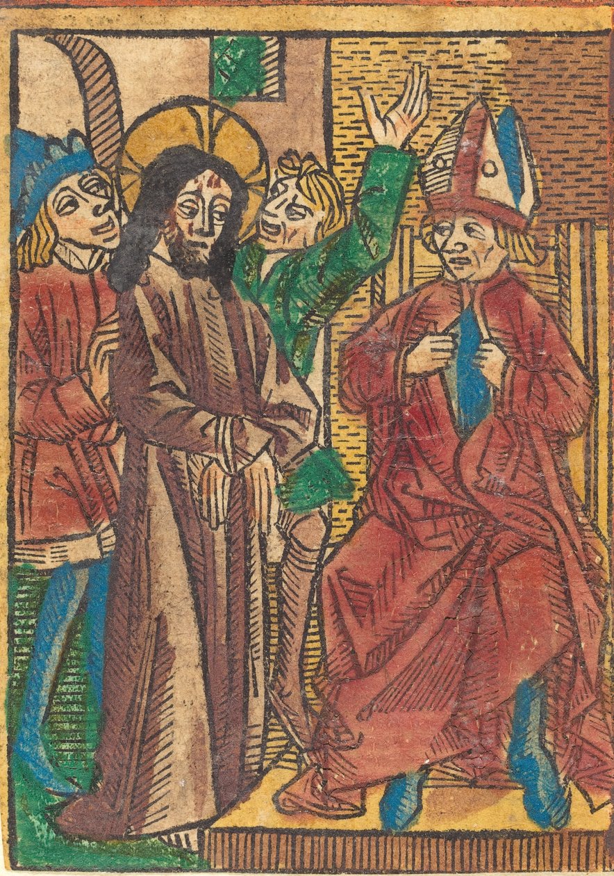 Przed Kajfaszem, ok. 1490. autorstwa Unbekannt