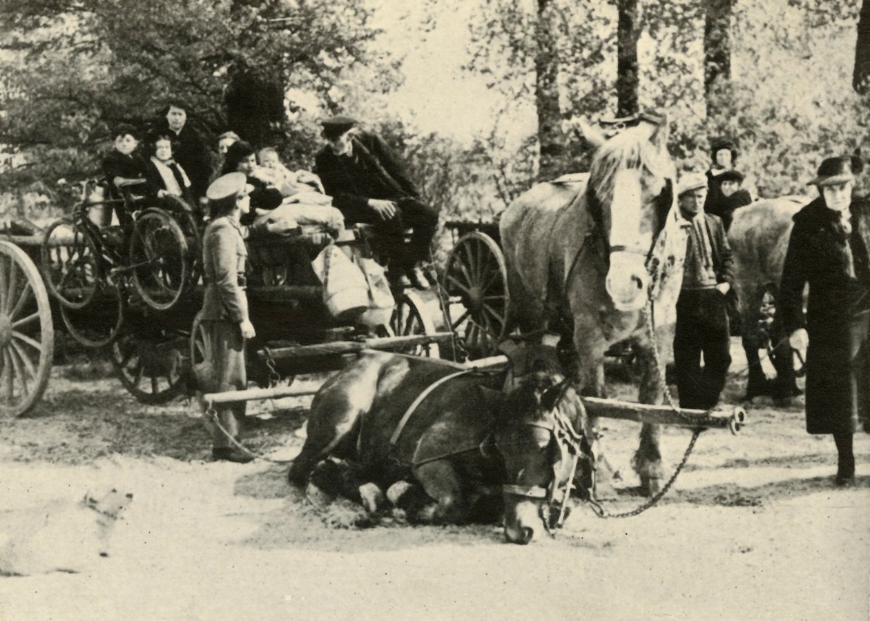 Belgijscy uchodźcy w drodze, 1939-1940, 1941. autorstwa Unbekannt