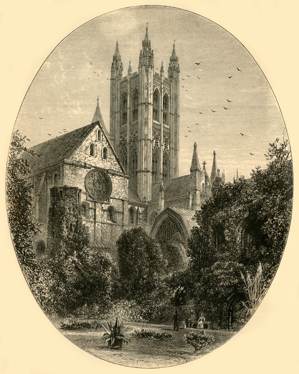 Dzwon Harry Tower, Katedra w Canterbury, 1890. autorstwa Unbekannt