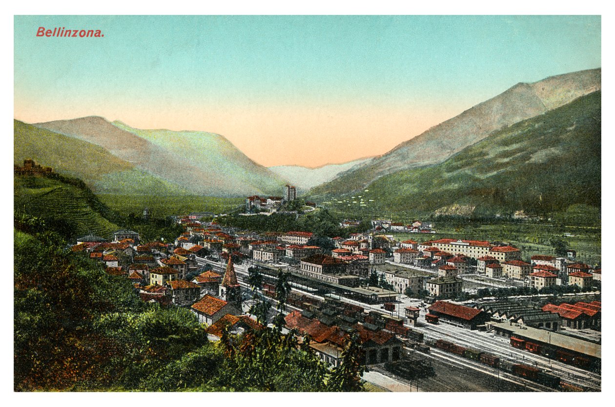Bellinzona, Szwajcaria, początek XX wieku autorstwa Unbekannt