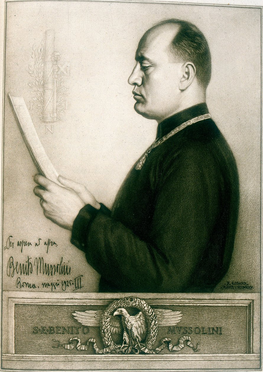 Benito Mussoliniego, 1925 autorstwa Unbekannt