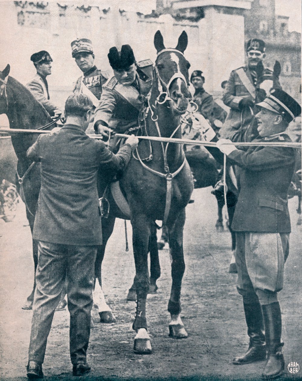 Benito Mussolini, włoski faszystowski przywódca, ok. 1922-1933 autorstwa Unbekannt