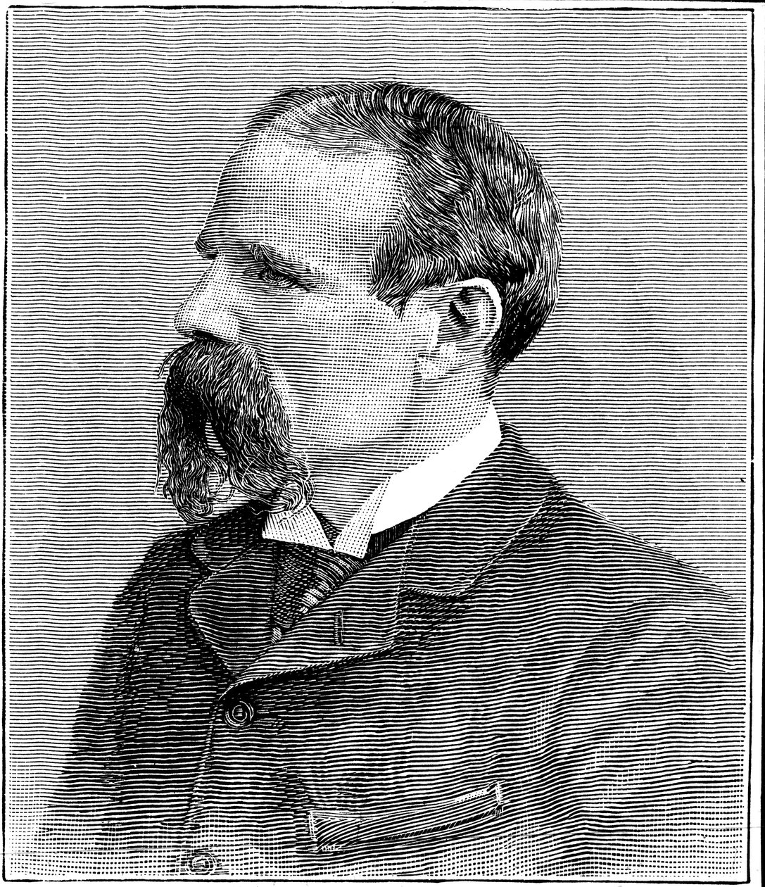 Benjamin Baker 1840-1907, brytyjski inżynier budownictwa, ok. 1896 r. autorstwa Unbekannt