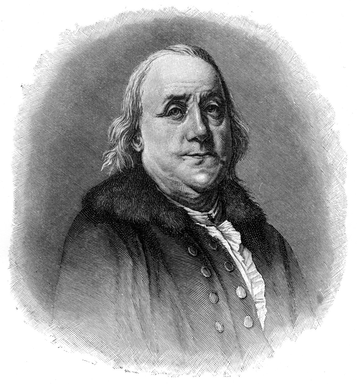 Benjamin Franklin, XVIII-wieczny amerykański naukowiec, wynalazca i mąż stanu, 1901 autorstwa Unbekannt