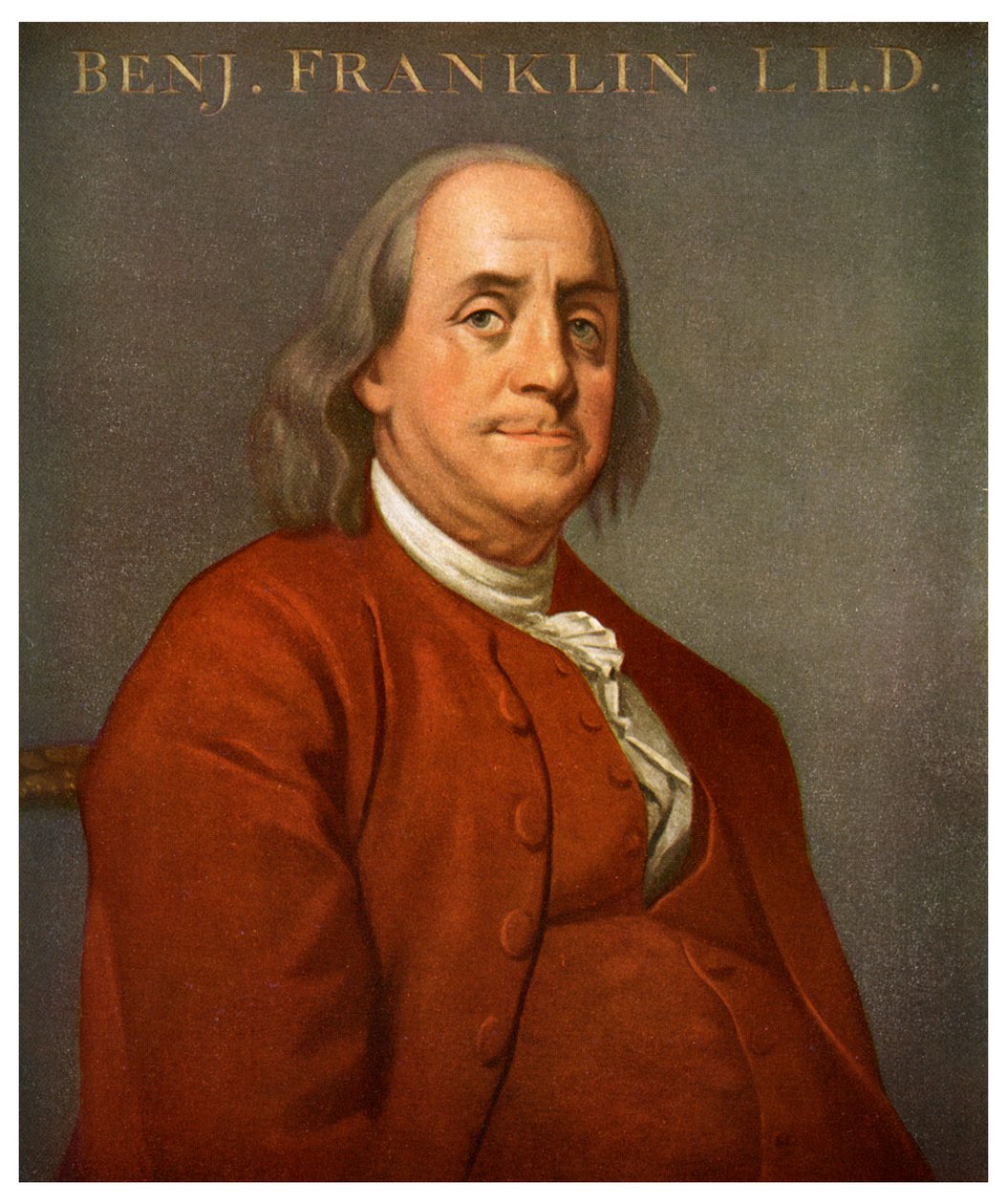Benjamin Franklin, amerykański naukowiec i polityk, 1782 1956 autorstwa Unbekannt