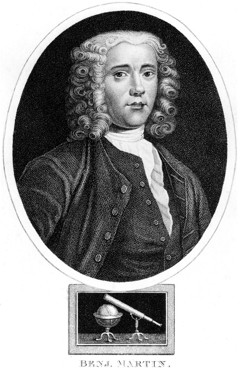 Benjamin Martin, angielski matematyk i twórca instrumentów, ok. 1730 autorstwa Unbekannt