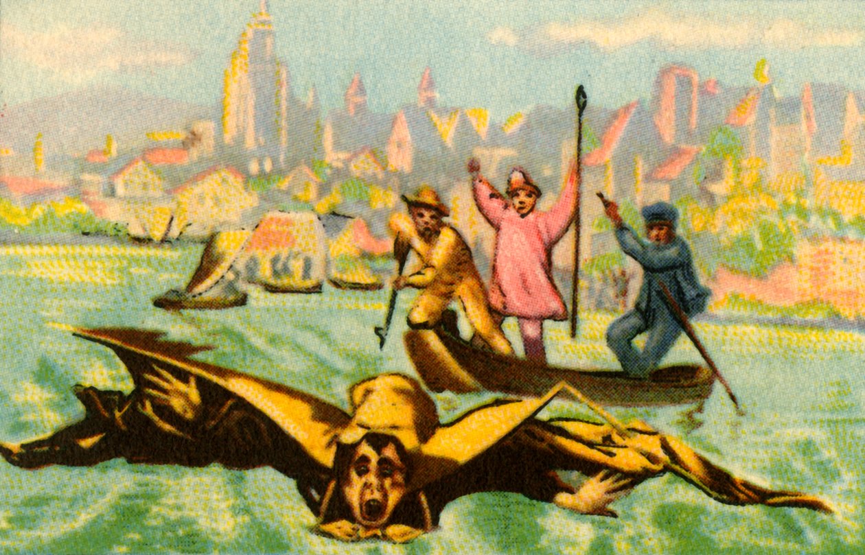 Berblingers próbują przelecieć przez Dunaj, 1811, 1932. autorstwa Unbekannt