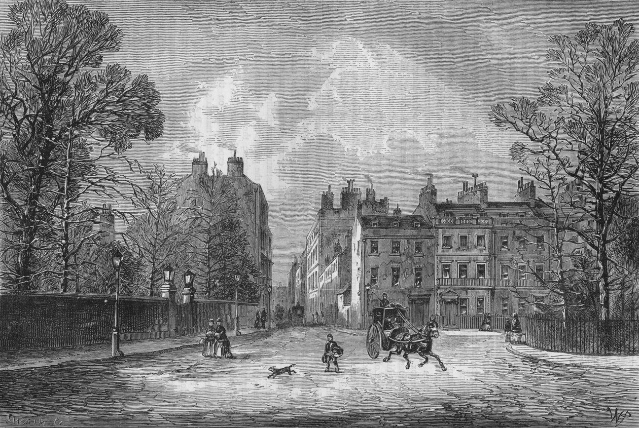 Berkeley Square, Westminster, Londyn, ok. 1850 1878 r. autorstwa Unbekannt