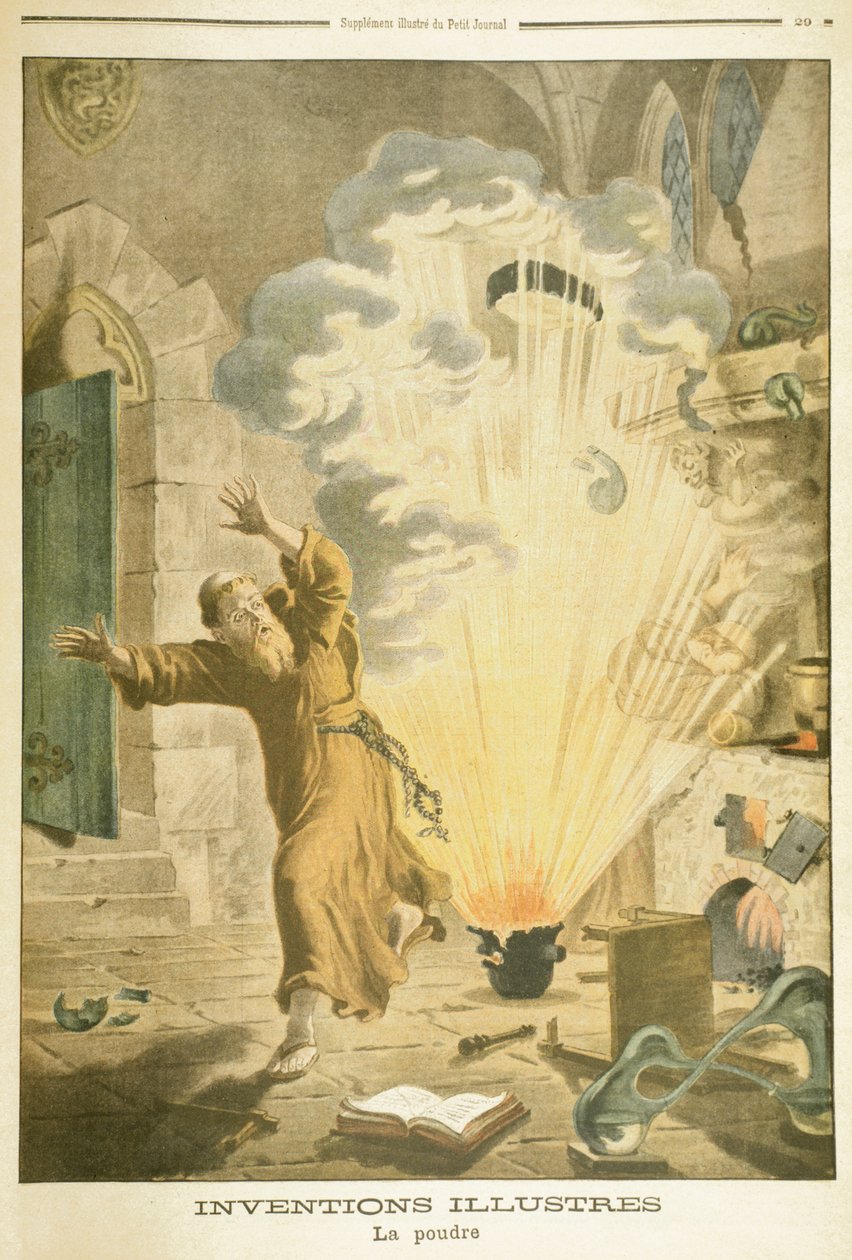 Berthold Schwart, XIV-wieczny niemiecki franciszkanin i alchemik, 1901 autorstwa Unbekannt