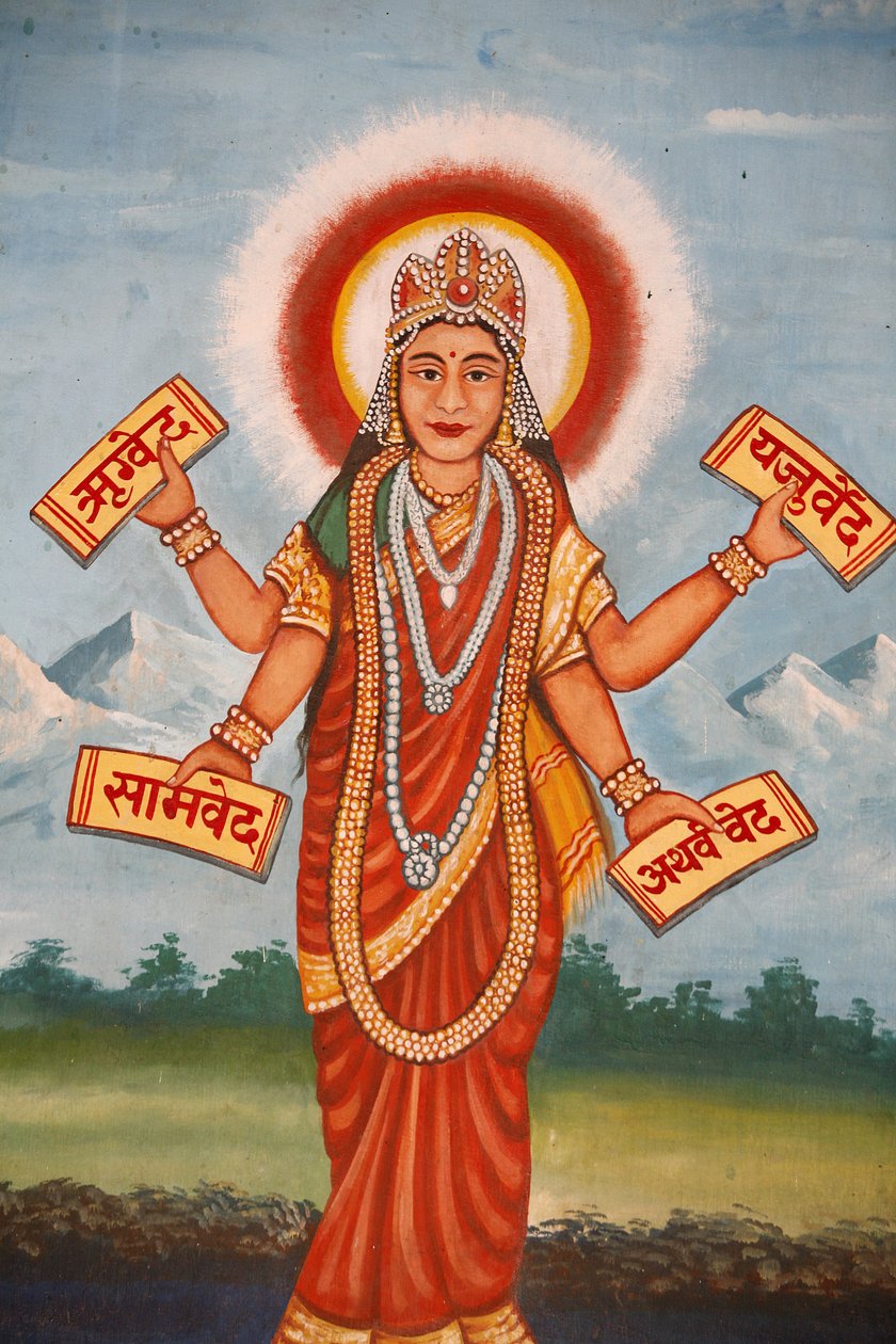 Bhagavad-gita Hinduscy Skrypty, Katmandu, Nepal autorstwa Unbekannt