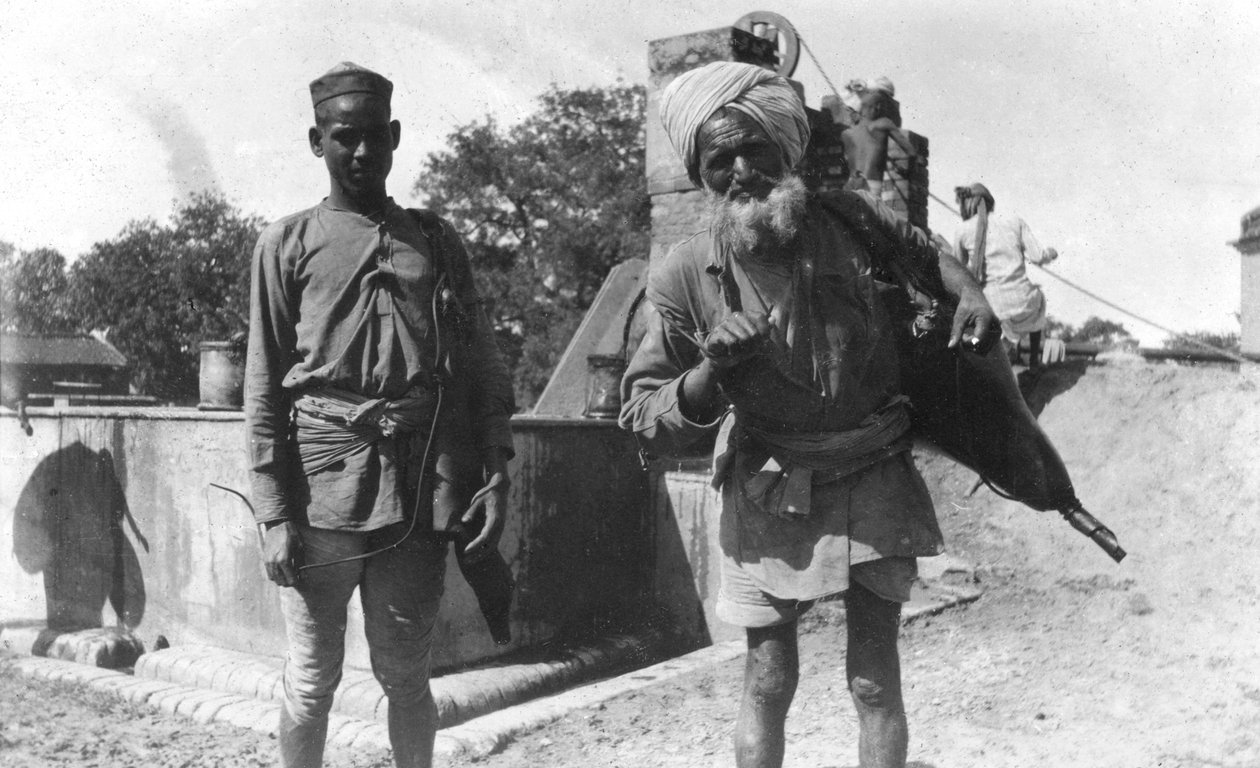 Bhistis, czyli nosiciele wody, Agra, Indie, 1916-1917 autorstwa Unbekannt