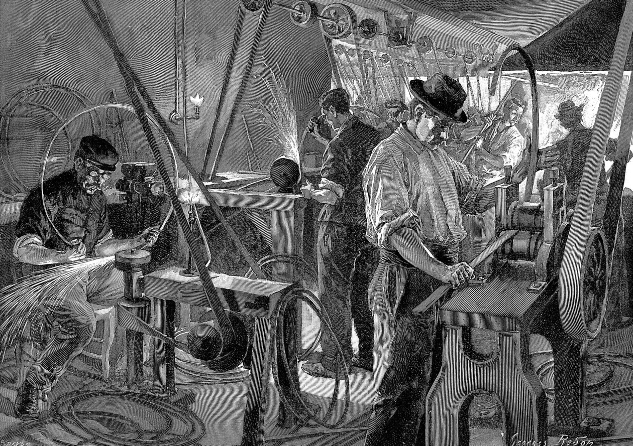 Produkcja rowerów, Francja, 1896 autorstwa Unbekannt