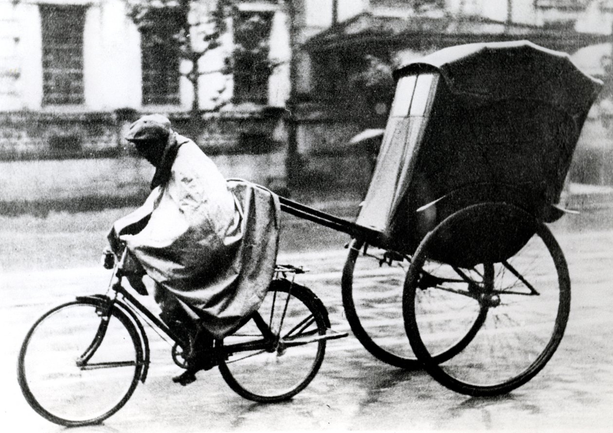 Taksówka rowerowa, okupowany przez Niemców Paryż, 1940-1944 autorstwa Unbekannt
