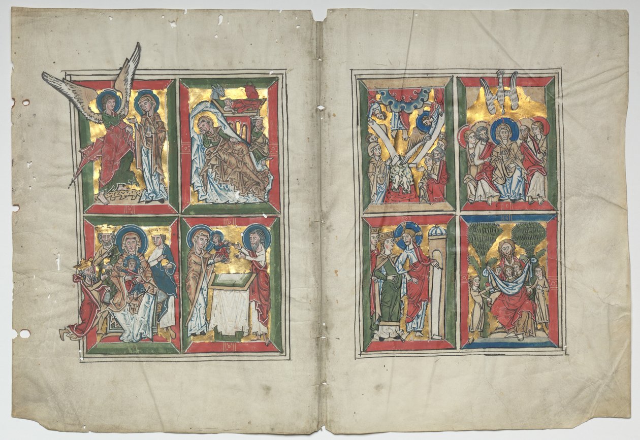 Bifolia ze scenami z życia Chrystusa, 1230-1240. autorstwa Unbekannt