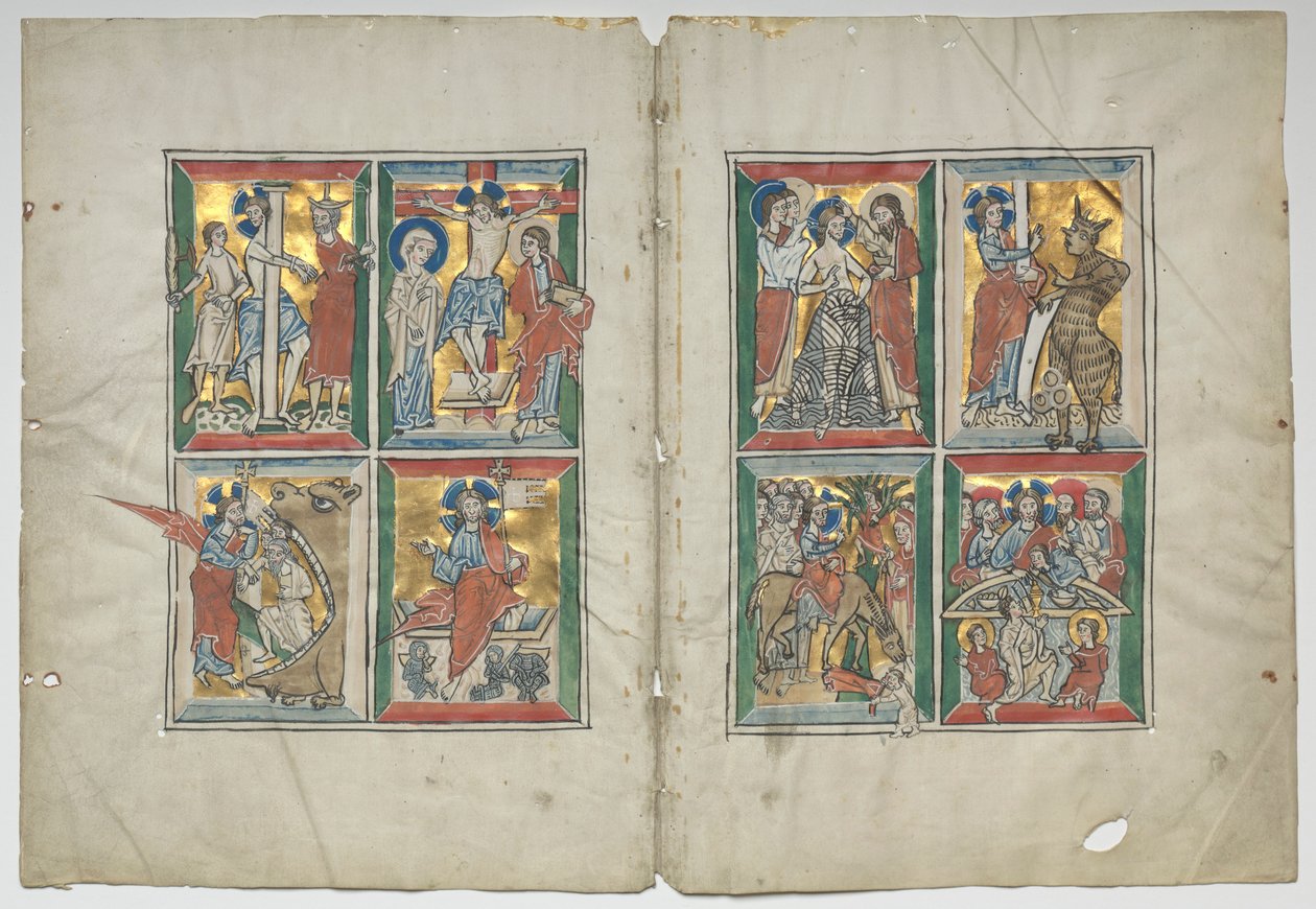 Bifolio ze scenami z życia Chrystusa, 1230-1240. autorstwa Unbekannt