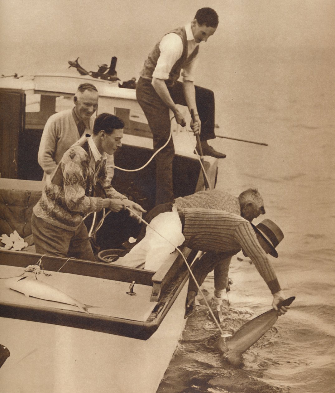 Big Game Fishing, Bay of Islands, Nowa Zelandia, c1927, 1937 autorstwa Unbekannt