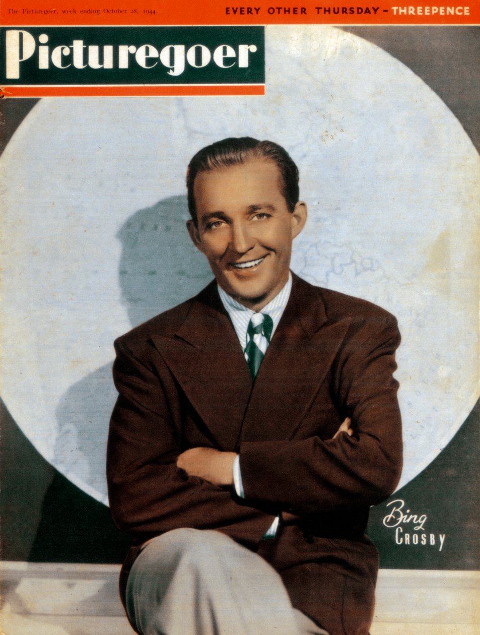 Bing Crosby 1903-1977, amerykański piosenkarz i aktor, 1944 autorstwa Unbekannt