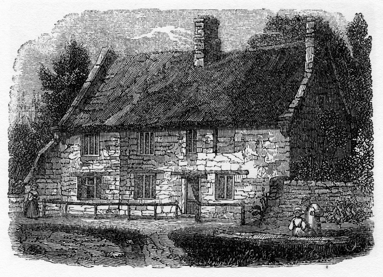 Miejsce urodzenia wielebnego Jamesa Herveya, Hardingston, niedaleko Northampton, 1840 autorstwa Unbekannt