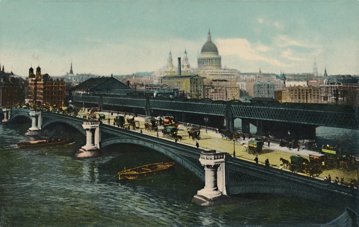 Blackfriars Bridge, Londyn, 1911. autorstwa Unbekannt