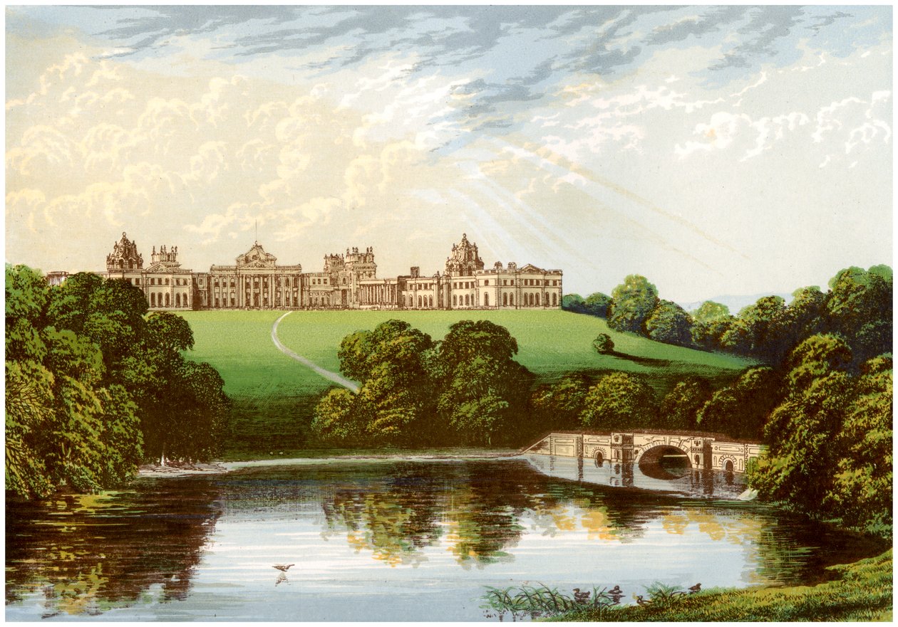 Blenheim Palace, Oxfordshire, dom księcia Marlborough, ok. 1880 autorstwa Unbekannt