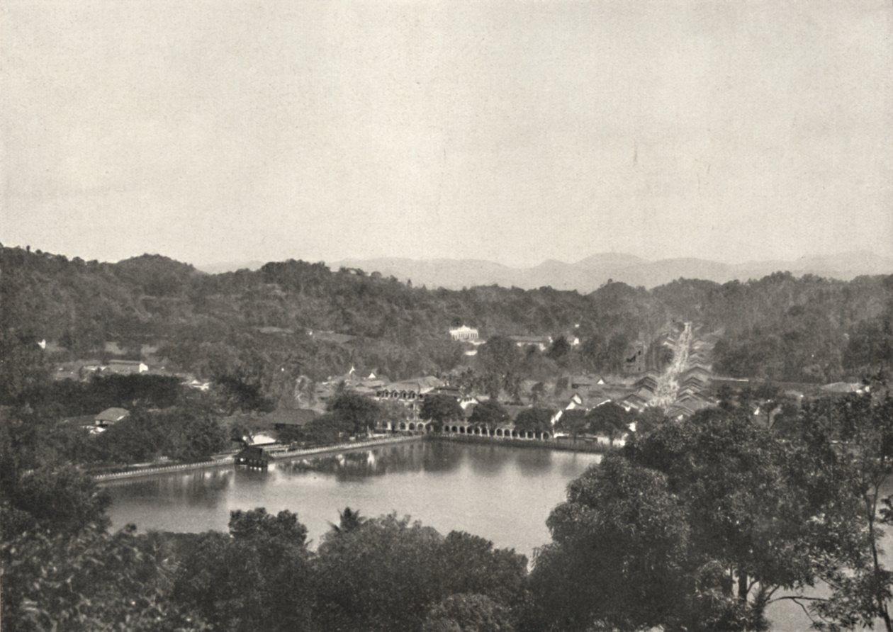 Widok na jezioro Kandy od Greory Road do NNW, 1926 autorstwa Unbekannt